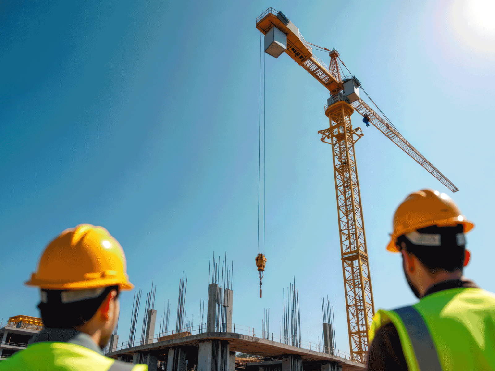 Mitarbeiter auf Baustelle - Beispielbild